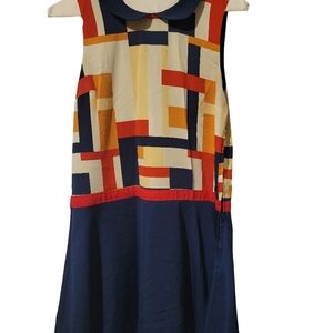 Modcloth Colorful Geometric Midi Dress